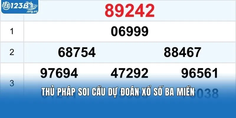 Thủ pháp soi cầu dự đoán xổ số ba miền